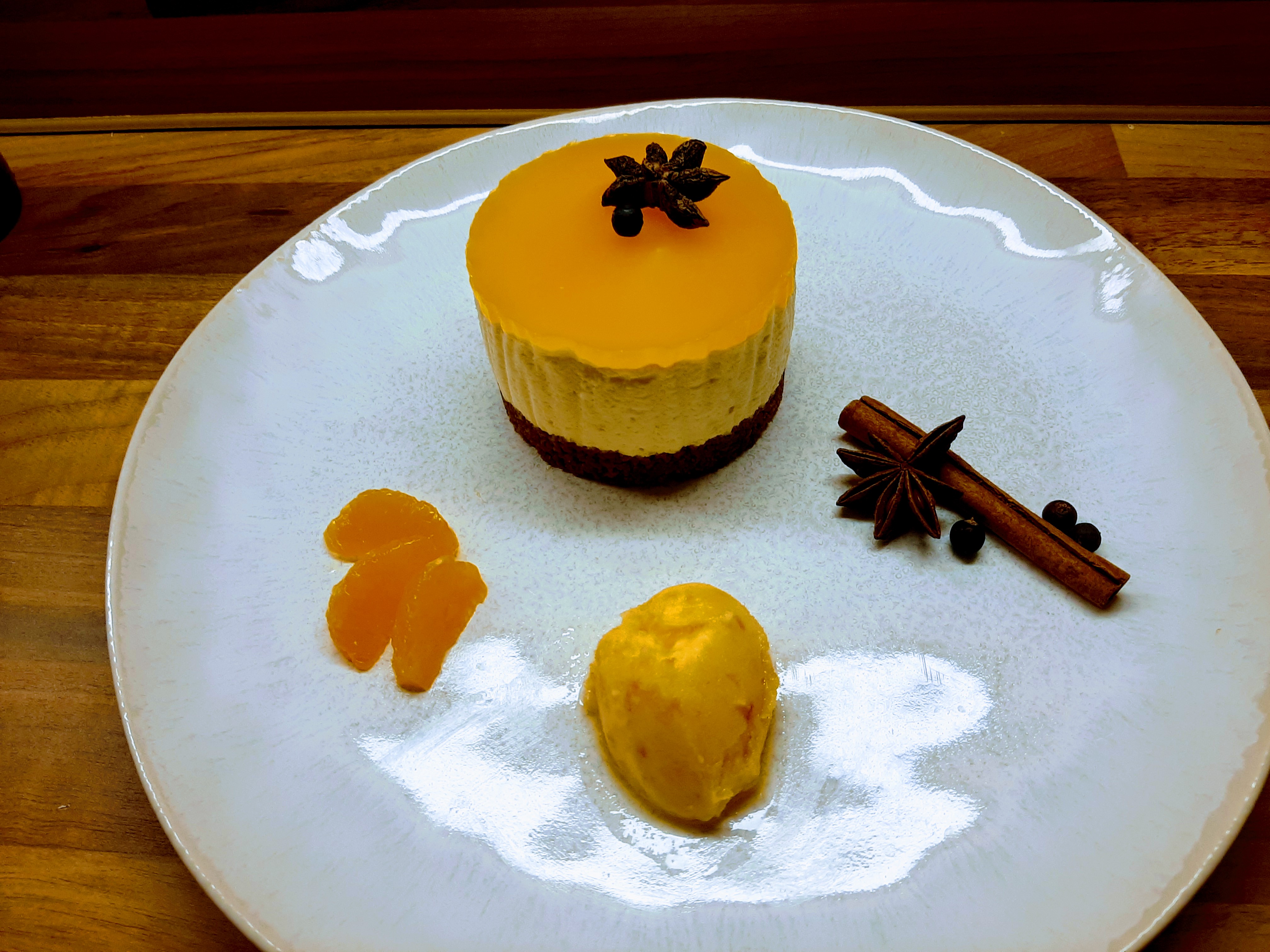 Bavarois aus Clementines mit weihnachtlichen Gewürzen - Clementines Sorbet